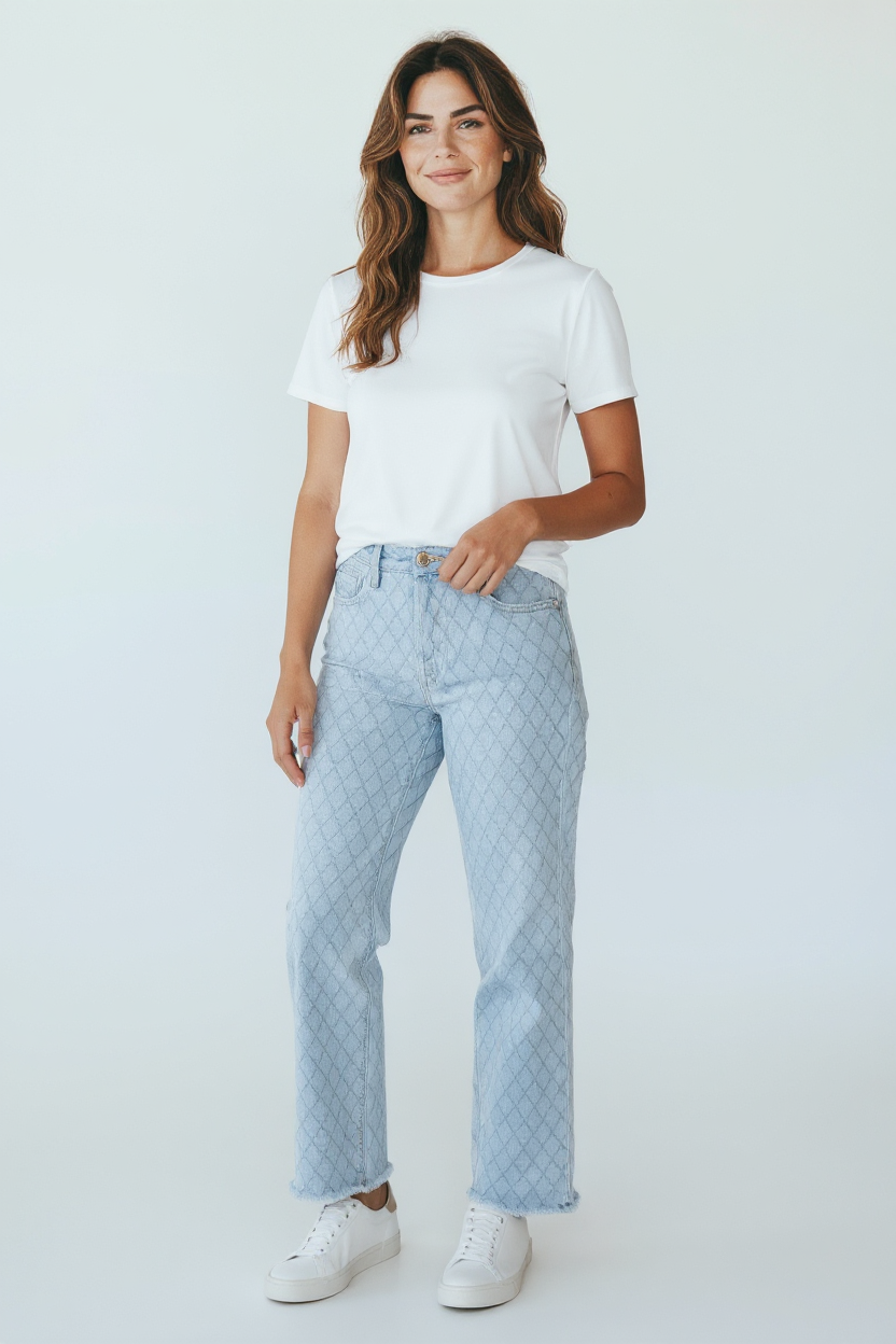 Retro Luxe Fit Denim Pants-190 Denim-RISEN JEANS-Coastal Bloom Boutique, find the trendiest versions of the popular styles and looks Located in Indialantic, FL
