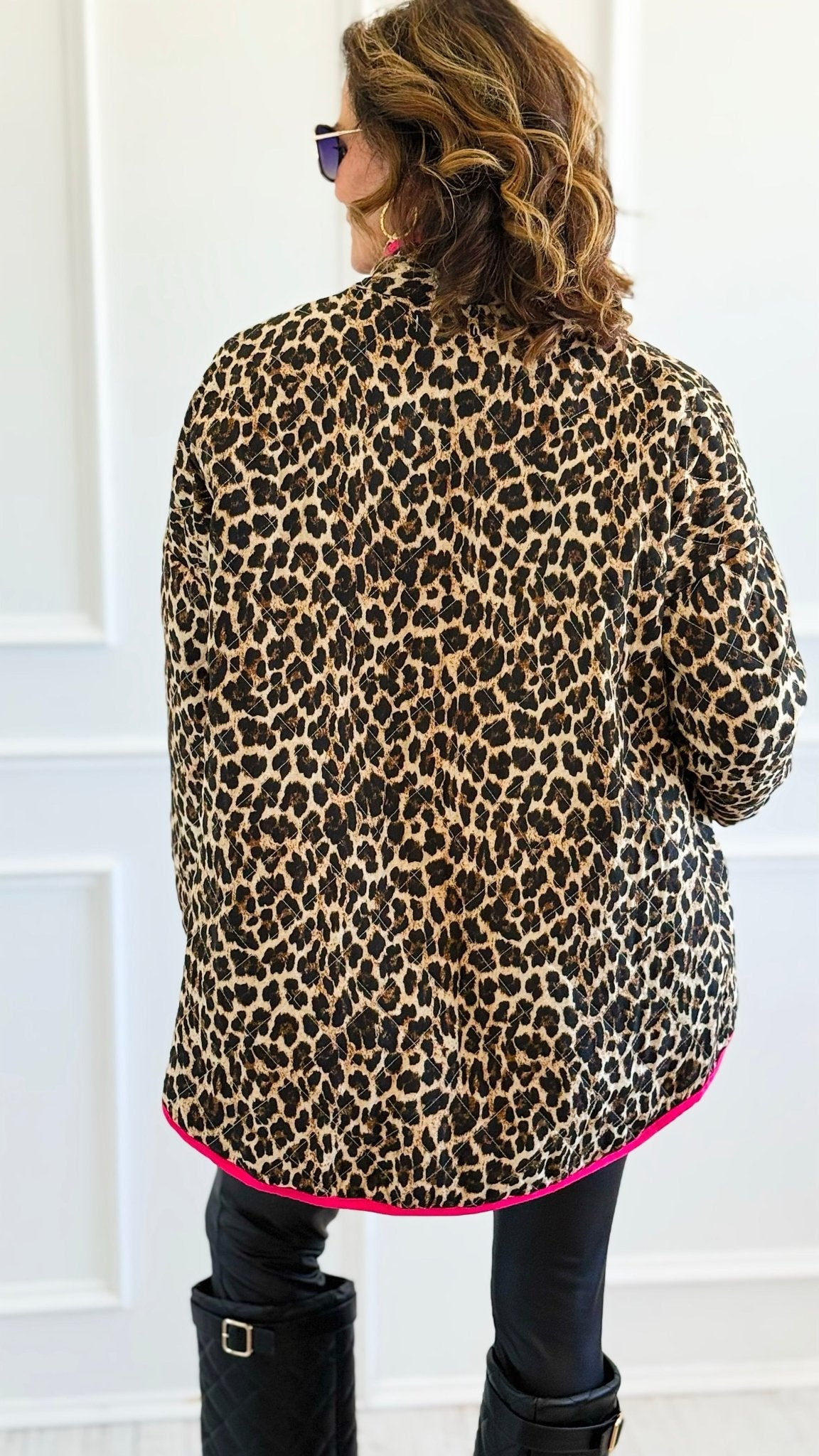 Vivid Wild Italian Jacket-160 Jackets-AMIRA-Coastal Bloom Boutique, find the trendiest versions of the popular styles and looks Located in Indialantic, FL
