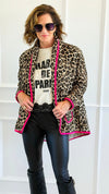 Vivid Wild Italian Jacket-160 Jackets-AMIRA-Coastal Bloom Boutique, find the trendiest versions of the popular styles and looks Located in Indialantic, FL