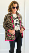 Vivid Wild Italian Jacket-160 Jackets-AMIRA-Coastal Bloom Boutique, find the trendiest versions of the popular styles and looks Located in Indialantic, FL
