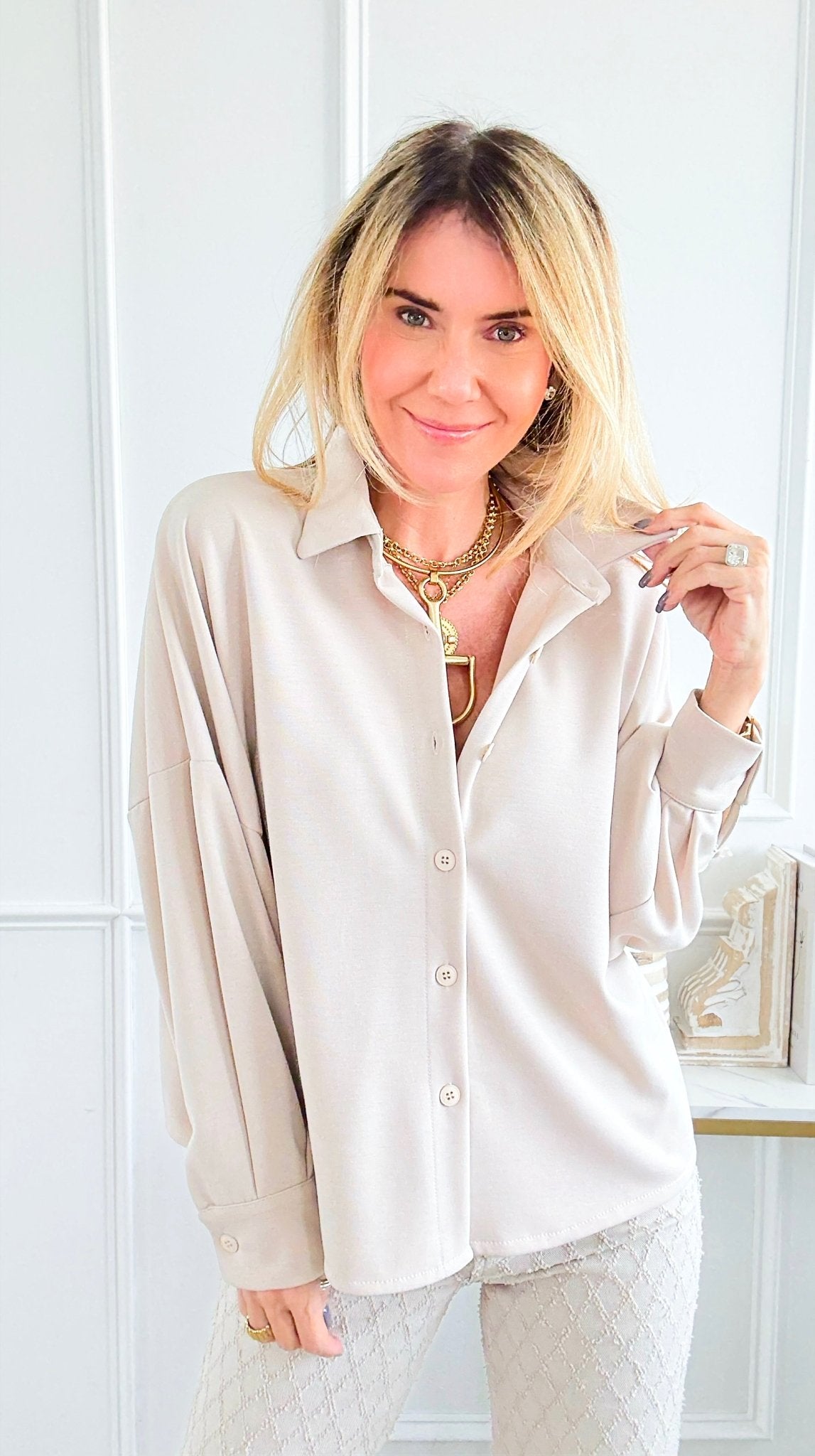 Volume Verse Italian Knit Top-110 Long Sleeve Tops-V SKY-Coastal Bloom Boutique, find the trendiest versions of the popular styles and looks Located in Indialantic, FL