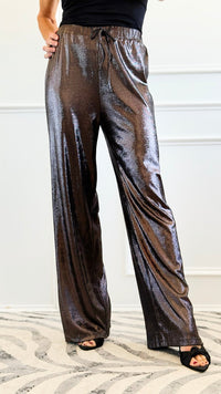 Walk the Line Charcoal Wide Leg Pants-170 Bottoms-GLAM-Coastal Bloom Boutique, find the trendiest versions of the popular styles and looks Located in Indialantic, FL