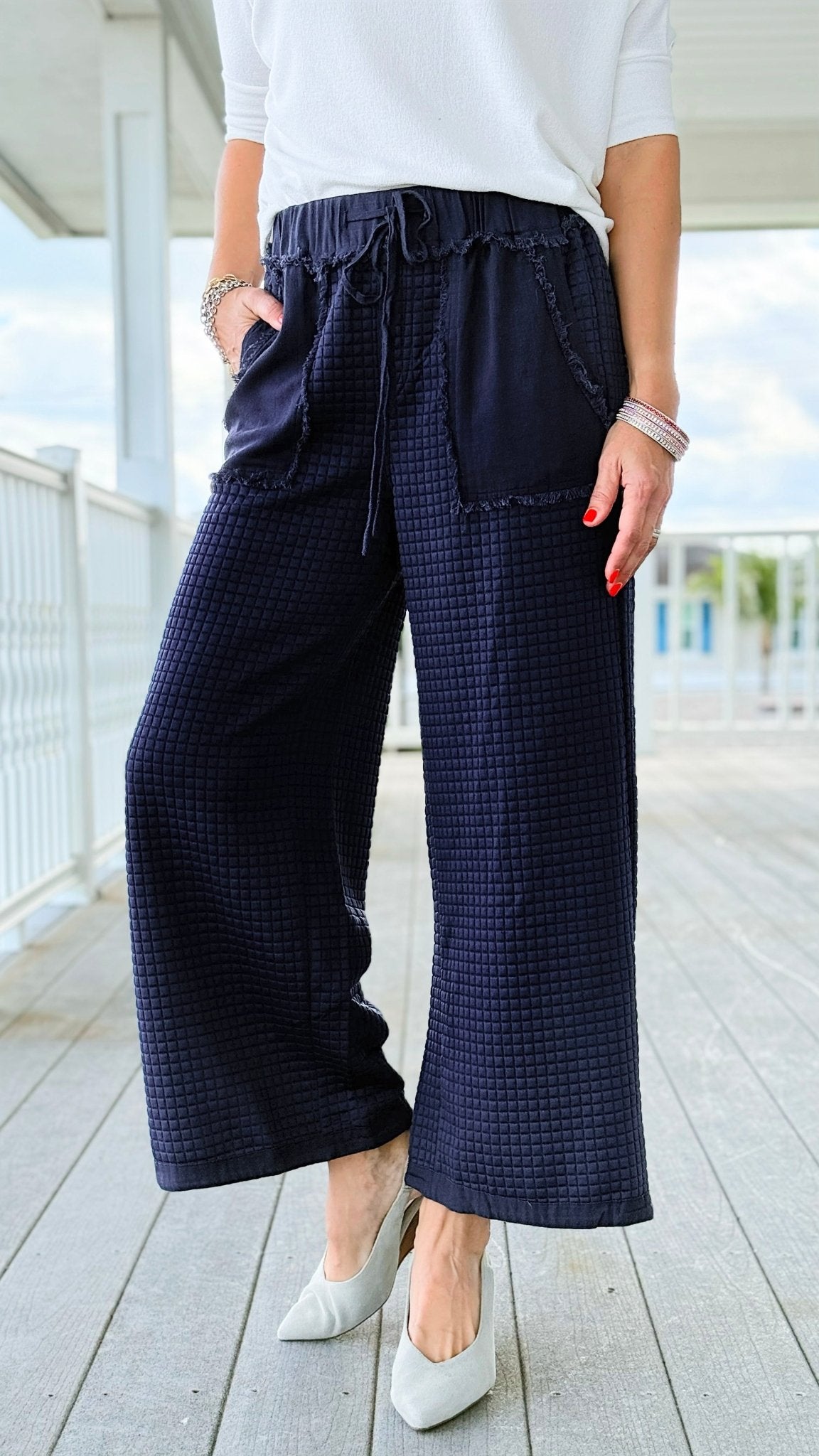 Wanderlust Dream Frayed Pocket Pants