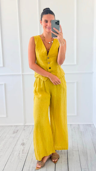 Wanderlust Italian Linen Vest