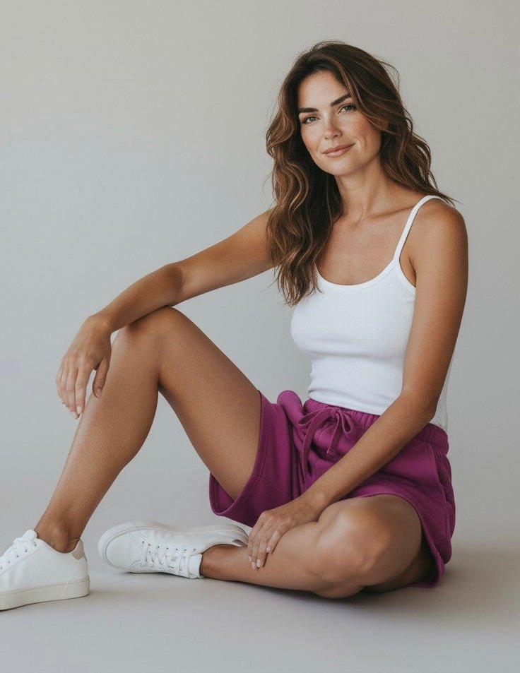 Weekend Ease Drawstring Shorts - New Orchid-170 Bottoms-Mono B-Coastal Bloom Boutique, find the trendiest versions of the popular styles and looks Located in Indialantic, FL