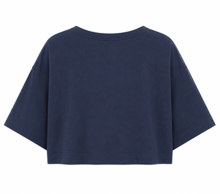 Weekend French Terry Italian Top - Navy