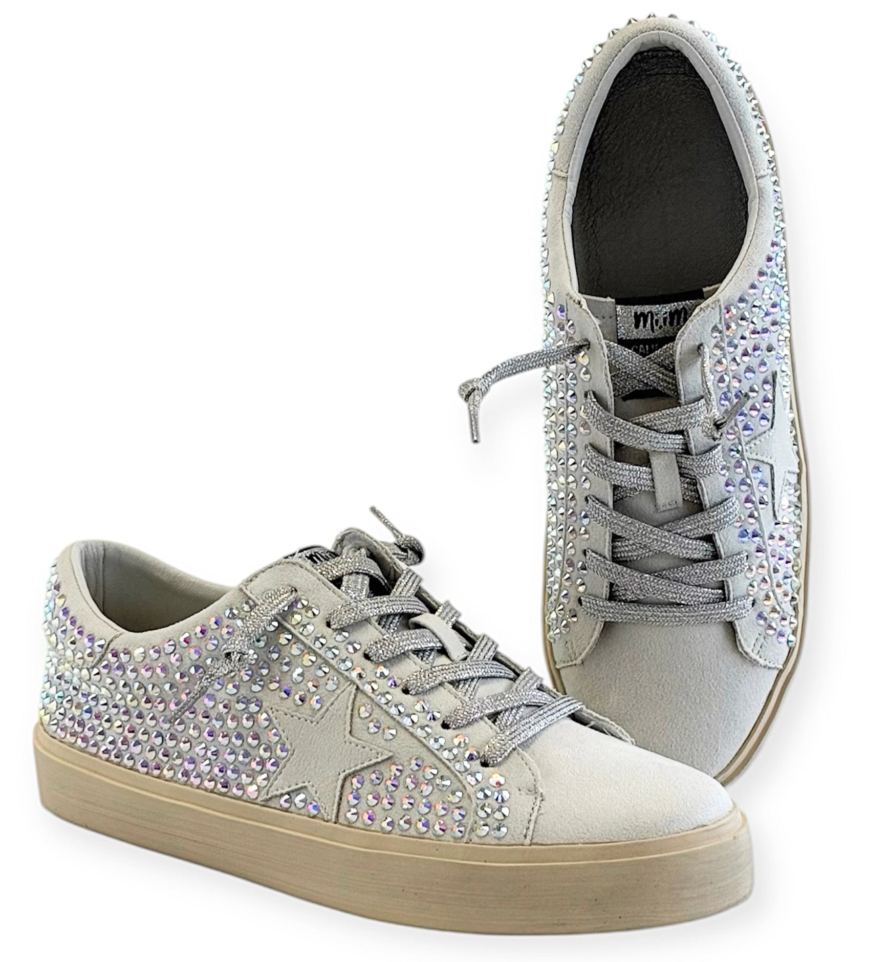 Weekend Luxe Sneaker - Silver Bling-250 Shoes-miracle miles-Coastal Bloom Boutique, find the trendiest versions of the popular styles and looks Located in Indialantic, FL