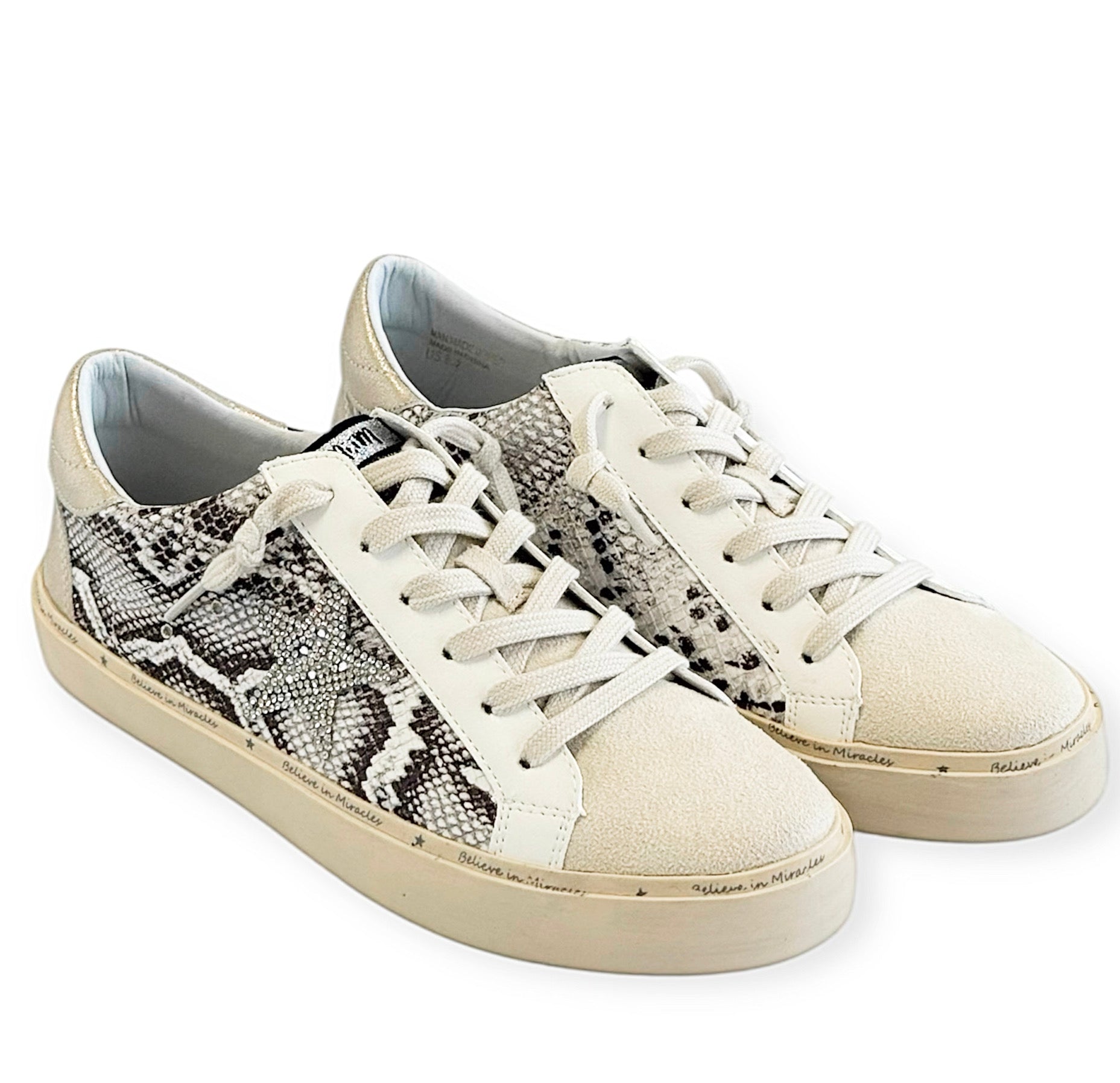 Weekend Luxe Sneaker - Snake-250 Shoes-miracle miles-Coastal Bloom Boutique, find the trendiest versions of the popular styles and looks Located in Indialantic, FL