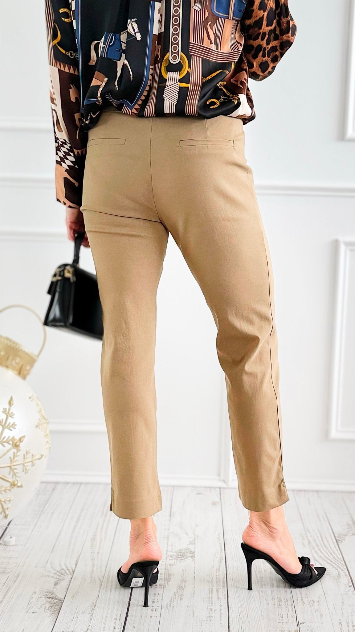 Weekend Muse Slim Ankle Pant-Mushroom-100 Pants-spin usa-Coastal Bloom Boutique, find the trendiest versions of the popular styles and looks Located in Indialantic, FL