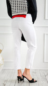 Weekend Muse Slim Ankle Pant-White-100 Pants-spin usa-Coastal Bloom Boutique, find the trendiest versions of the popular styles and looks Located in Indialantic, FL