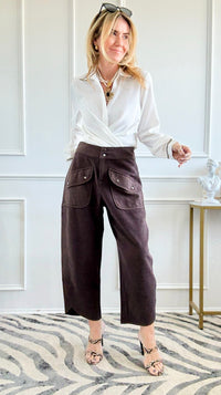 Weekend Wander Vintage Terry Wide Leg Pant