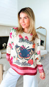 Whimsical Romance Italian Emilia Knit Sweater-140 Sweaters-SORPRESA-Coastal Bloom Boutique, find the trendiest versions of the popular styles and looks Located in Indialantic, FL