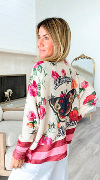 Whimsical Romance Italian Emilia Knit Sweater-140 Sweaters-SORPRESA-Coastal Bloom Boutique, find the trendiest versions of the popular styles and looks Located in Indialantic, FL