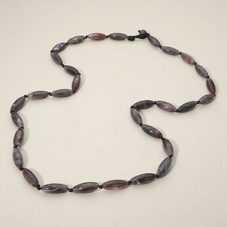 Whispered Marble Necklace - Dark Grey