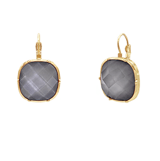 Whispers of Light Drop Earrings - Gray/Gold-230 Jewelry-GS JEWELRY-Coastal Bloom Boutique, find the trendiest versions of the popular styles and looks Located in Indialantic, FL