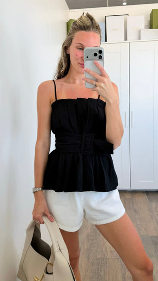 Whispers of Summer Top - Black