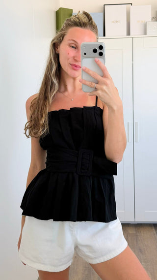 Whispers of Summer Top - Black