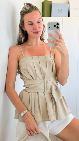 Whispers of Summer Top - Tan