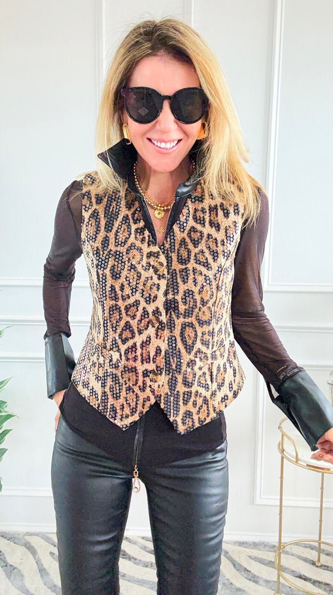 Wild Allure Peplum Vest-150 Cardigans/Layers-LA ROS-Coastal Bloom Boutique, find the trendiest versions of the popular styles and looks Located in Indialantic, FL
