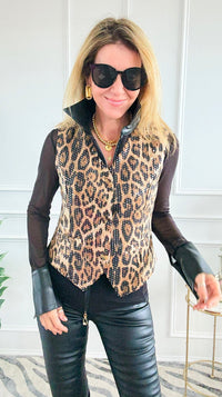 Wild Allure Peplum Vest-150 Cardigans/Layers-LA ROS-Coastal Bloom Boutique, find the trendiest versions of the popular styles and looks Located in Indialantic, FL