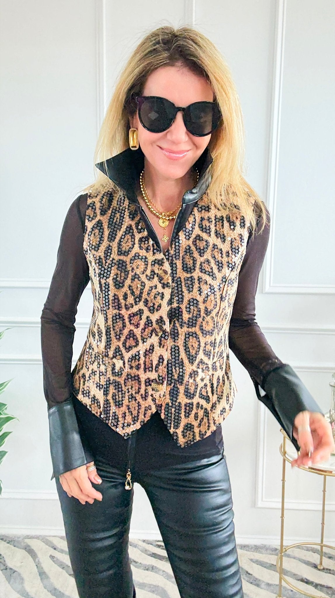 Wild Allure Peplum Vest-150 Cardigans/Layers-LA ROS-Coastal Bloom Boutique, find the trendiest versions of the popular styles and looks Located in Indialantic, FL