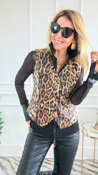 Wild Allure Peplum Vest-150 Cardigans/Layers-LA ROS-Coastal Bloom Boutique, find the trendiest versions of the popular styles and looks Located in Indialantic, FL