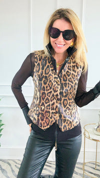 Wild Allure Peplum Vest-150 Cardigans/Layers-LA ROS-Coastal Bloom Boutique, find the trendiest versions of the popular styles and looks Located in Indialantic, FL
