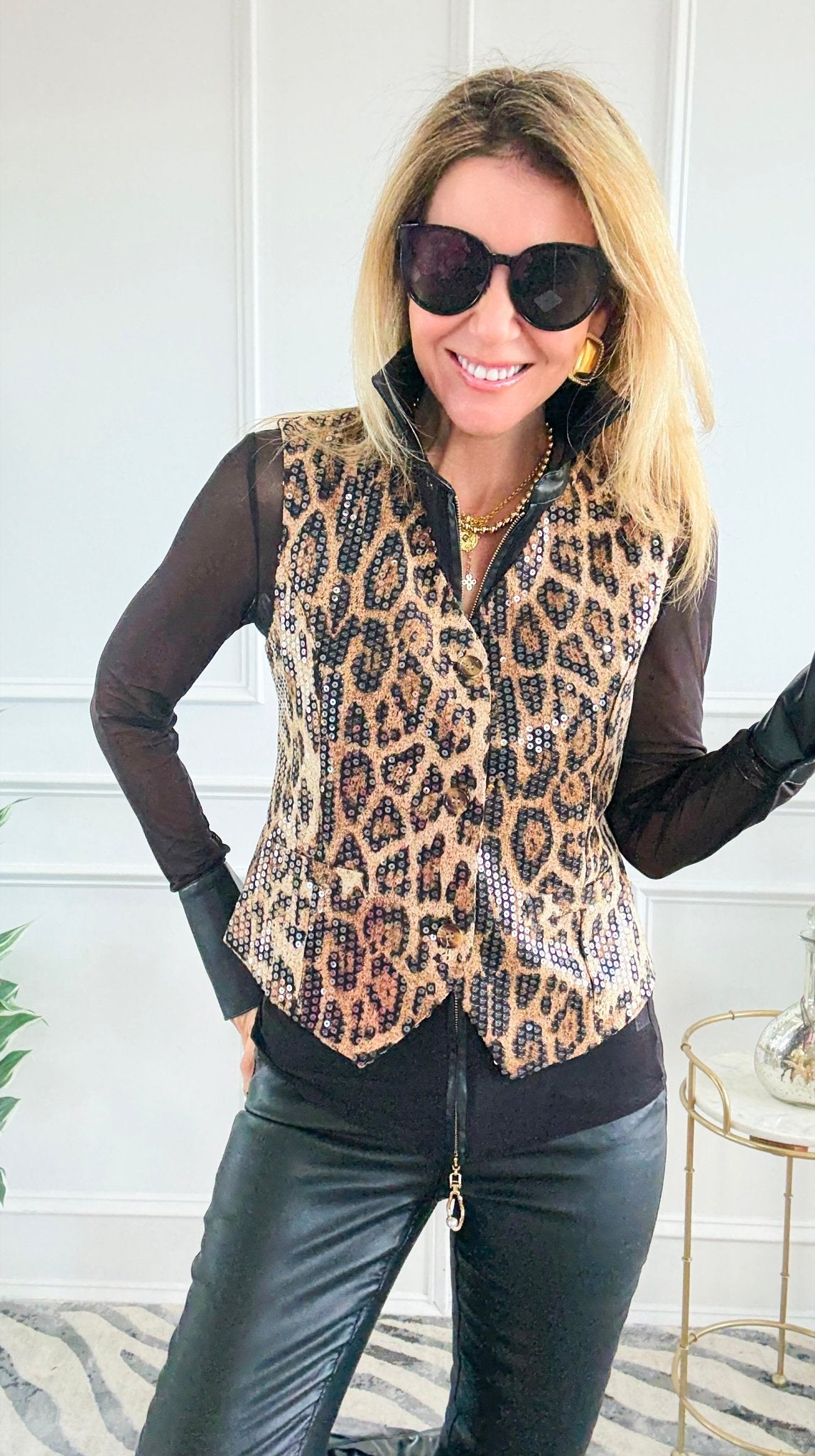 Wild Allure Peplum Vest-150 Cardigans/Layers-LA ROS-Coastal Bloom Boutique, find the trendiest versions of the popular styles and looks Located in Indialantic, FL