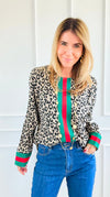 Wild Chic Stripe Top-110 Long Sleeve Tops-JODIFL-Coastal Bloom Boutique, find the trendiest versions of the popular styles and looks Located in Indialantic, FL