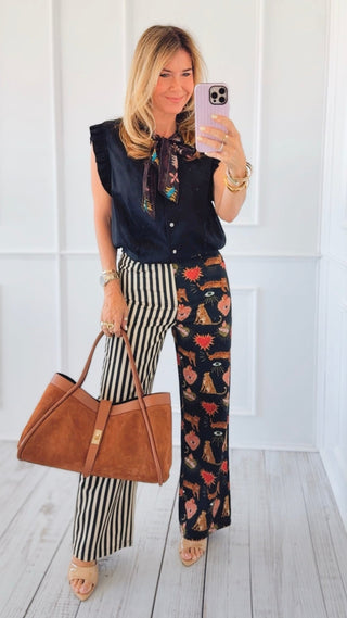 Wild Contrast Pants