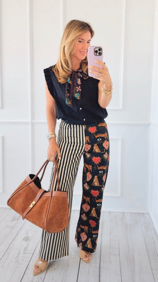 Wild Contrast Pants