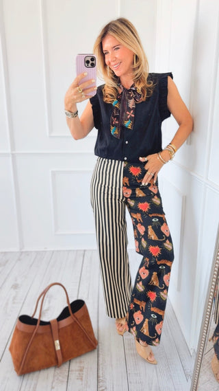 Wild Contrast Pants