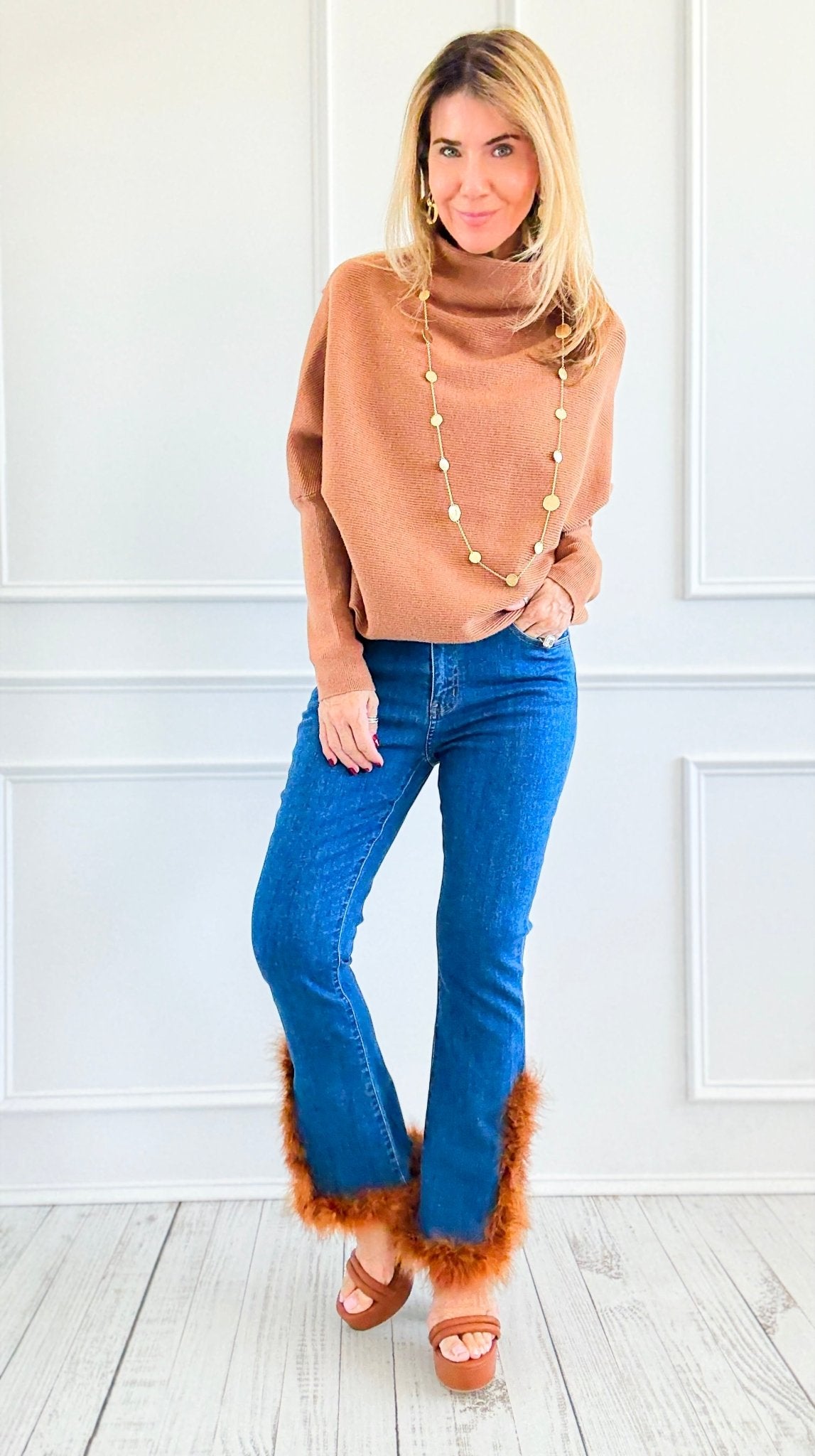 Wild Edge Flare Pants-190 Denim-JJ'S FAIRYLAND-Coastal Bloom Boutique, find the trendiest versions of the popular styles and looks Located in Indialantic, FL