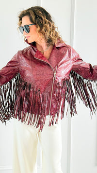 Wild Grace Moto Jacket-160 Jackets-JJ'S FAIRYLAND-Coastal Bloom Boutique, find the trendiest versions of the popular styles and looks Located in Indialantic, FL