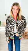 Wild Luxe Zip Jacket-160 Jackets-JODIFL-Coastal Bloom Boutique, find the trendiest versions of the popular styles and looks Located in Indialantic, FL