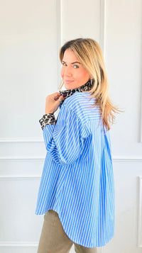 Wild Mix Italian Blouse-110 Long Sleeve Tops-AMIRA-Coastal Bloom Boutique, find the trendiest versions of the popular styles and looks Located in Indialantic, FL