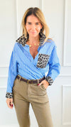 Wild Mix Italian Blouse-110 Long Sleeve Tops-AMIRA-Coastal Bloom Boutique, find the trendiest versions of the popular styles and looks Located in Indialantic, FL