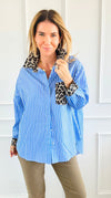 Wild Mix Italian Blouse-110 Long Sleeve Tops-AMIRA-Coastal Bloom Boutique, find the trendiest versions of the popular styles and looks Located in Indialantic, FL
