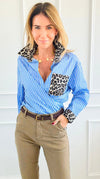 Wild Mix Italian Blouse-110 Long Sleeve Tops-AMIRA-Coastal Bloom Boutique, find the trendiest versions of the popular styles and looks Located in Indialantic, FL