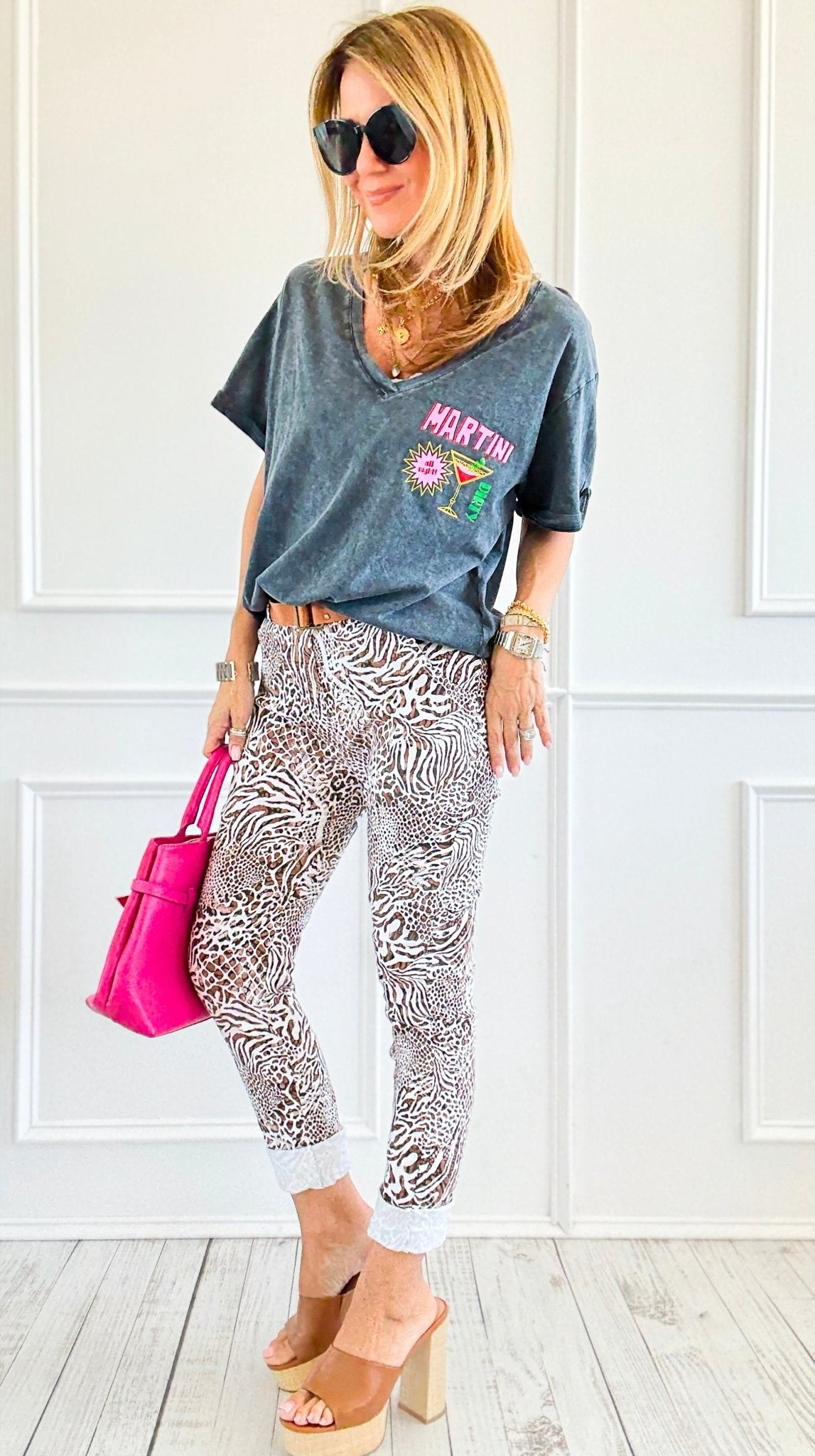 Wild Motion Slim Pants-170 Bottoms-V6-Coastal Bloom Boutique, find the trendiest versions of the popular styles and looks Located in Indialantic, FL