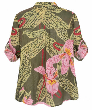 Wild Orchid Leopard Italian Top