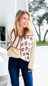 Wild Patchwork Sweater-140 Sweaters-Rousseau-Coastal Bloom Boutique, find the trendiest versions of the popular styles and looks Located in Indialantic, FL