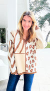 Wild Patchwork Sweater-140 Sweaters-Rousseau-Coastal Bloom Boutique, find the trendiest versions of the popular styles and looks Located in Indialantic, FL