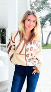 Wild Patchwork Sweater-140 Sweaters-Rousseau-Coastal Bloom Boutique, find the trendiest versions of the popular styles and looks Located in Indialantic, FL