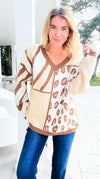 Wild Patchwork Sweater-140 Sweaters-Rousseau-Coastal Bloom Boutique, find the trendiest versions of the popular styles and looks Located in Indialantic, FL