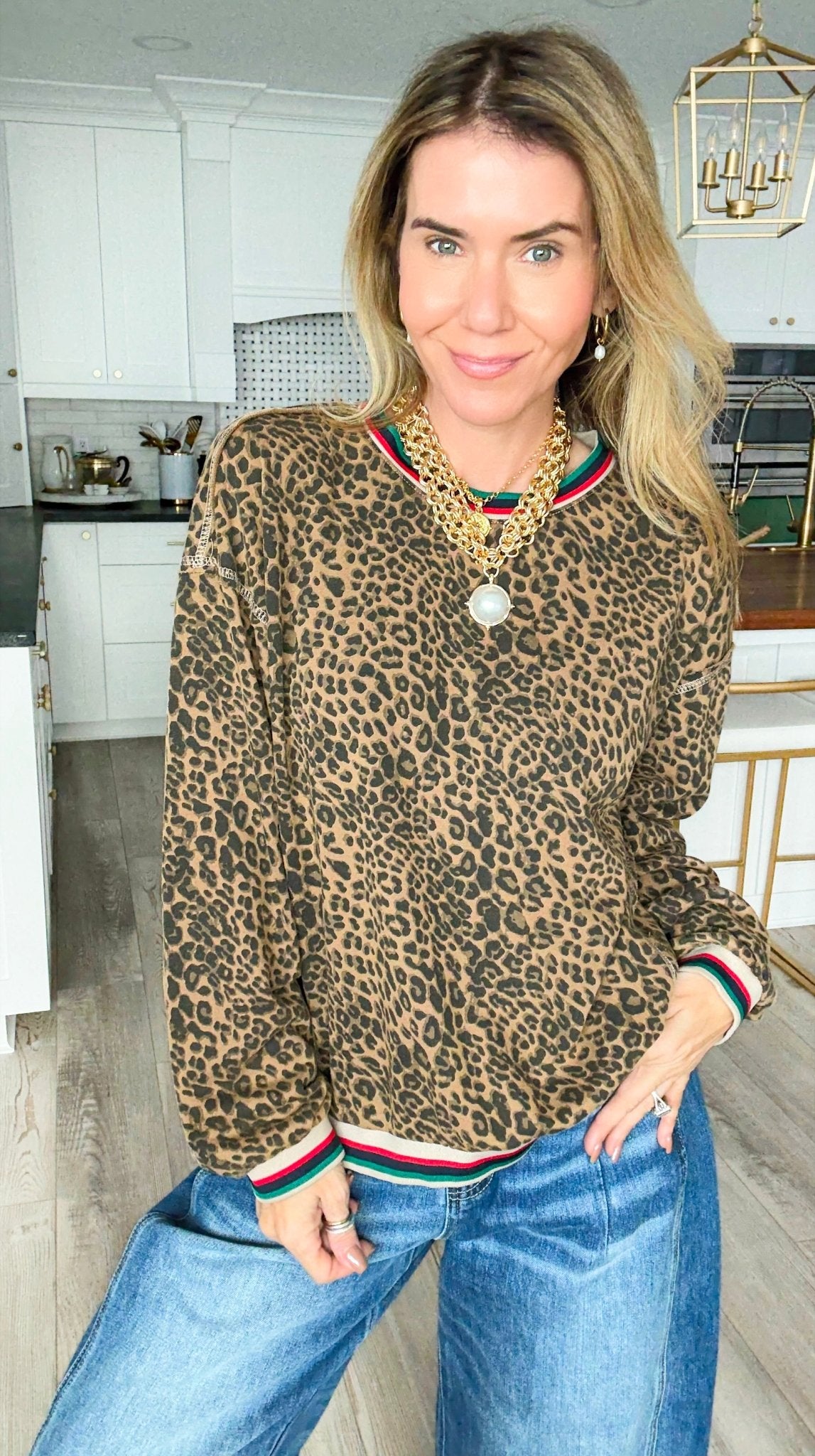 Wild Rib Leopard Sweatshirt