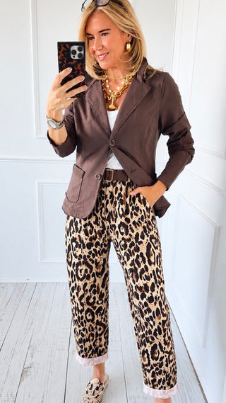 Wild Side Belted Italian Jogger