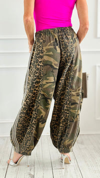 Wild Terrain Patchwork Pants - Olive Camo-170 Bottoms-POL-Coastal Bloom Boutique, find the trendiest versions of the popular styles and looks Located in Indialantic, FL