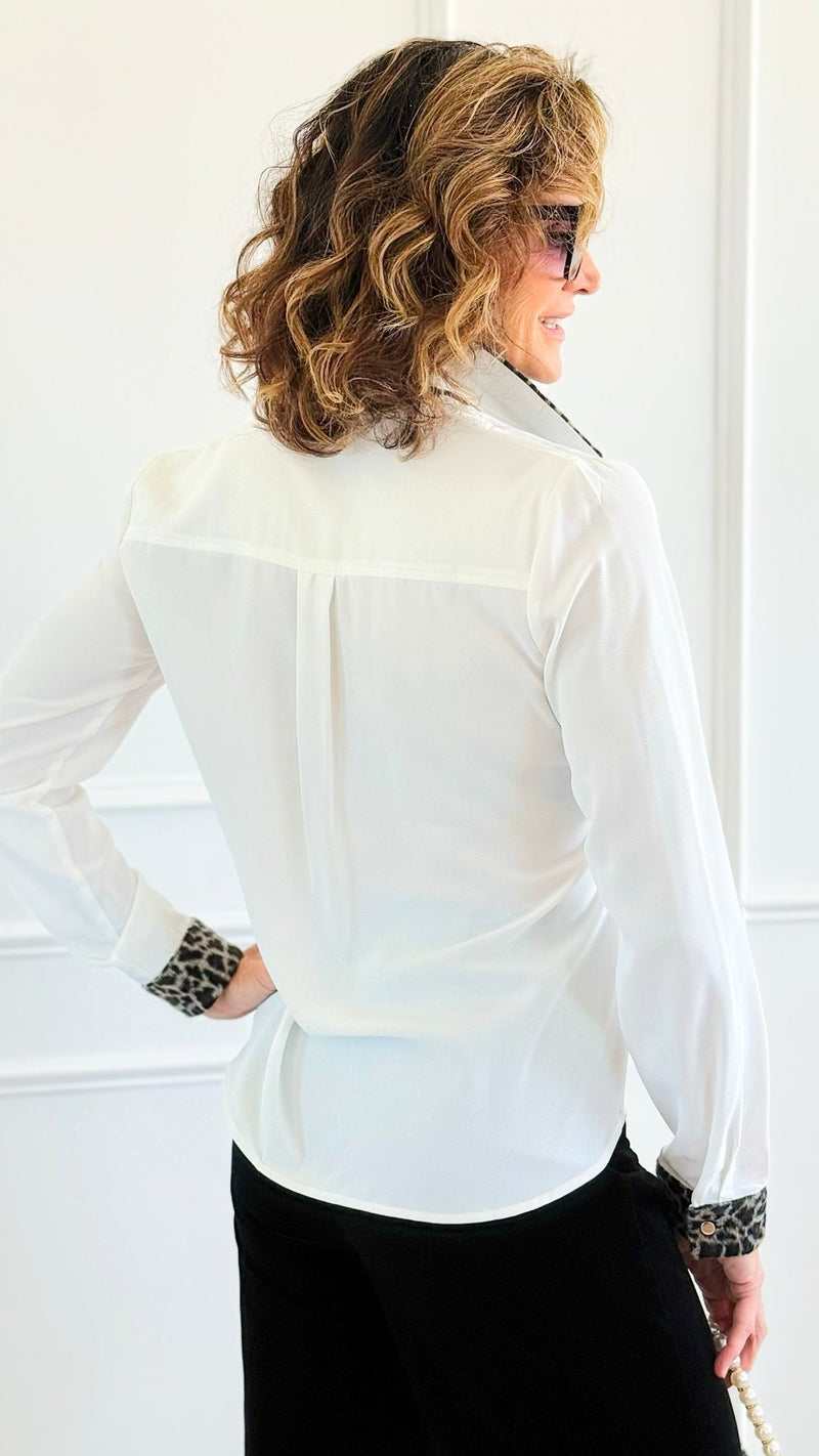 Wild Whisper Button Down Top-130 Long Sleeve Tops-Must Have-Coastal Bloom Boutique, find the trendiest versions of the popular styles and looks Located in Indialantic, FL