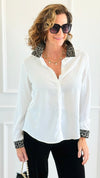Wild Whisper Button Down Top-130 Long Sleeve Tops-Must Have-Coastal Bloom Boutique, find the trendiest versions of the popular styles and looks Located in Indialantic, FL